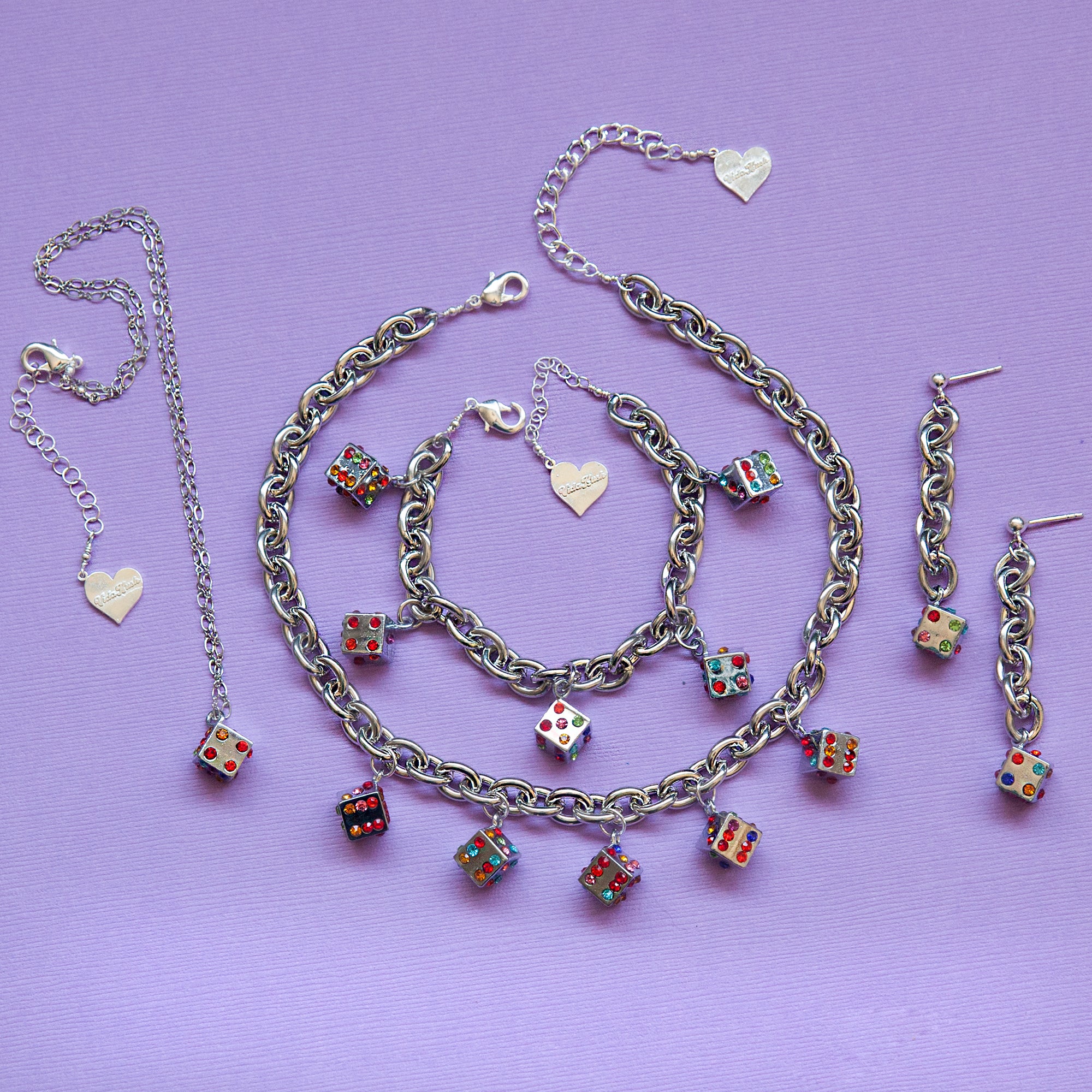 Kaleidoscope Dice Necklace