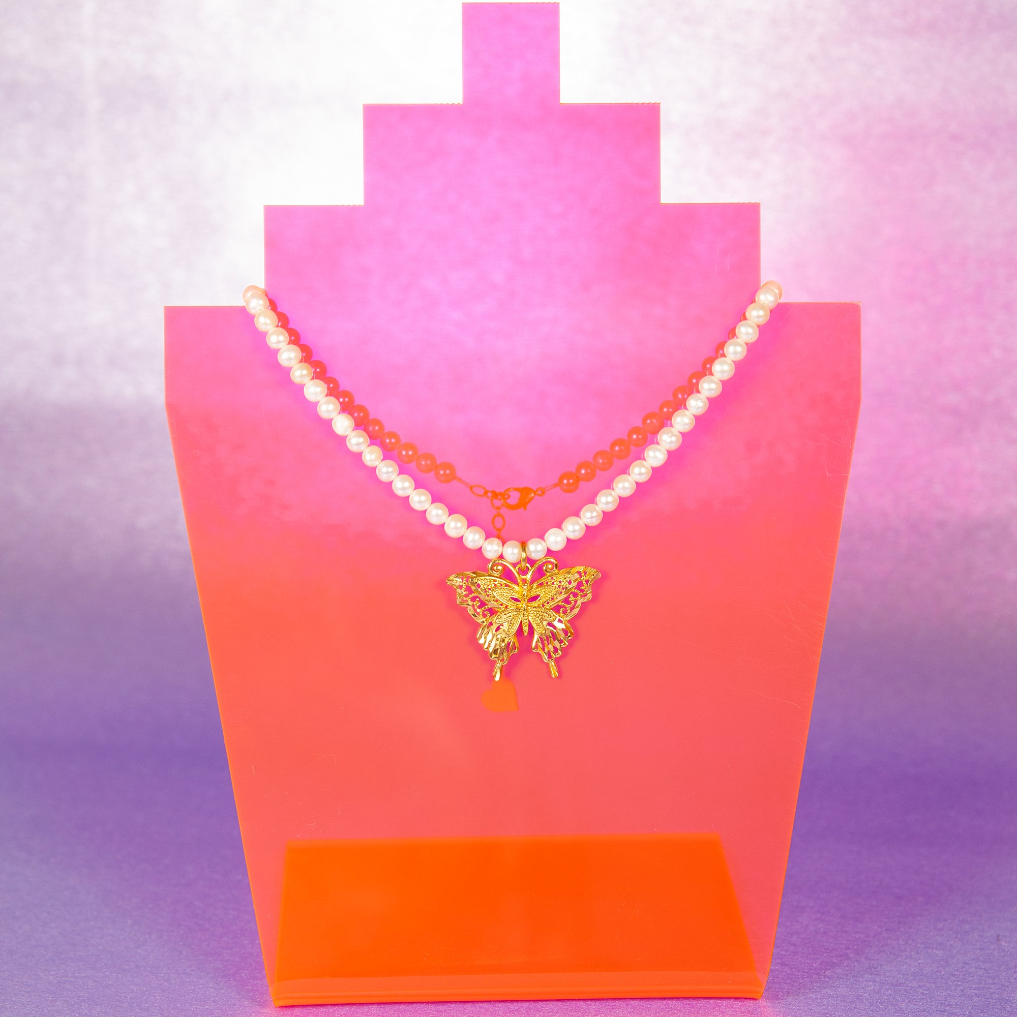 Pearl Mariposa Necklace