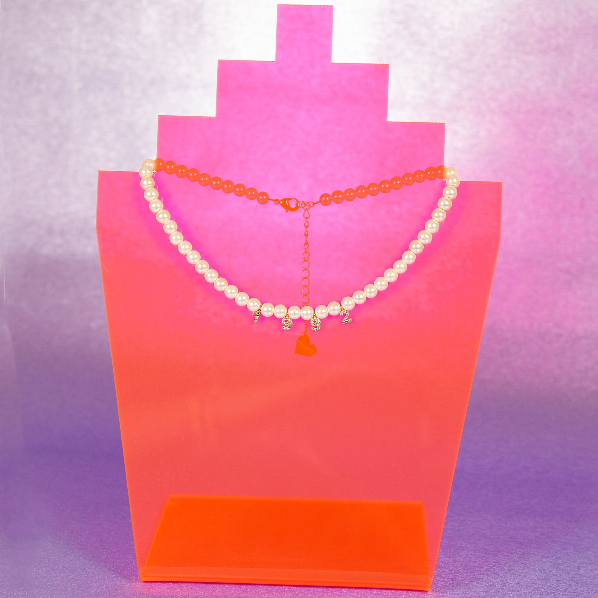 Pearl Custom Number Choker