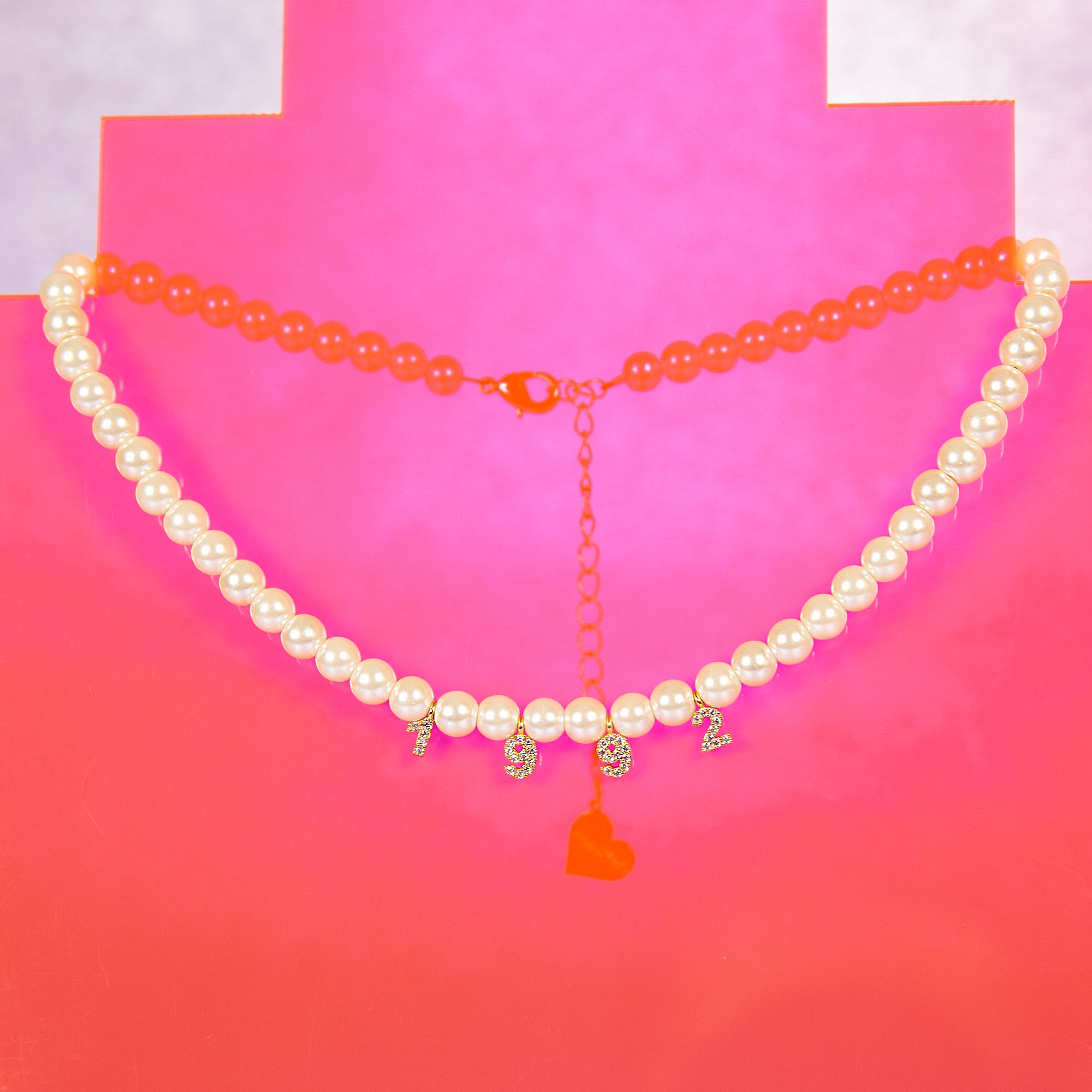 Pearl Custom Number Choker