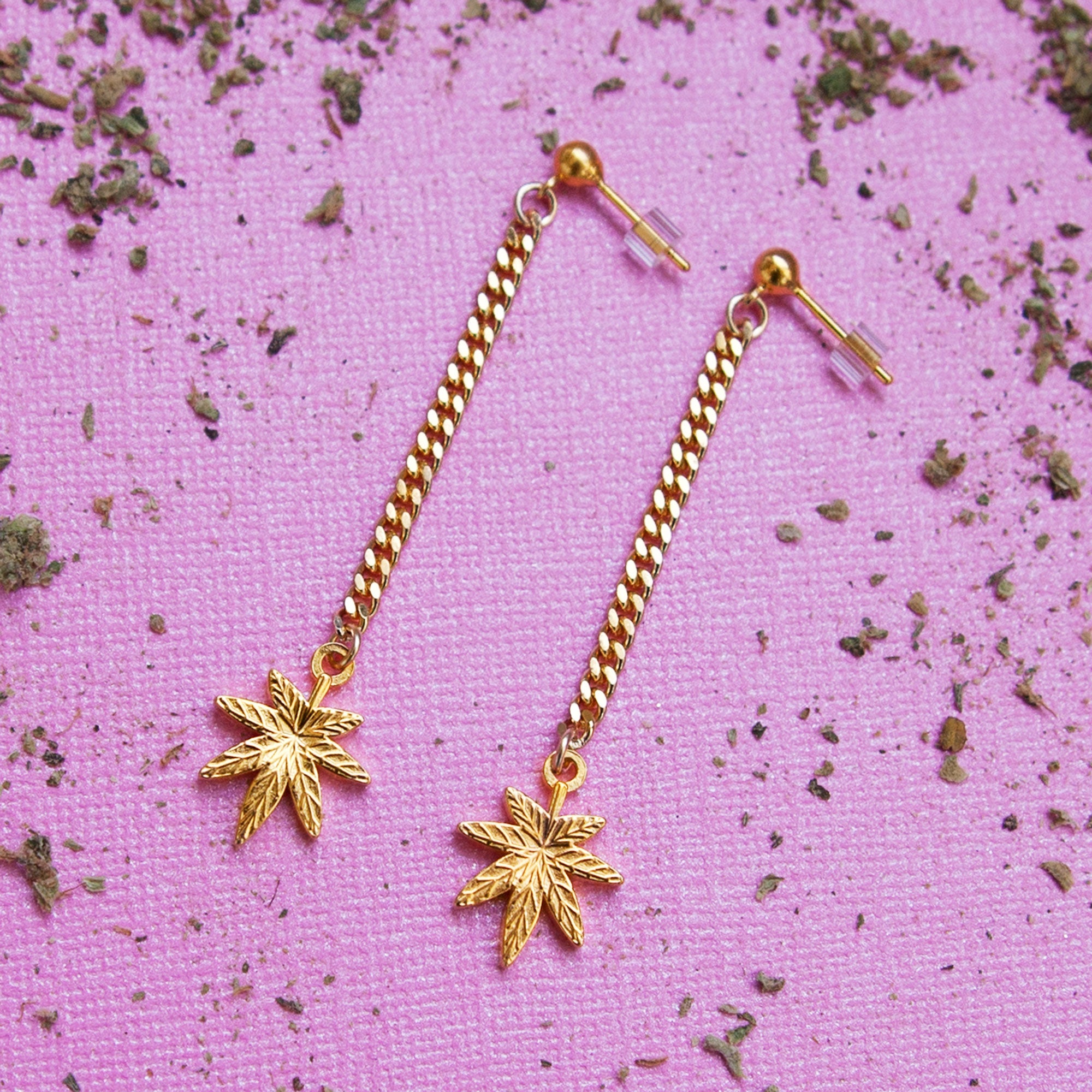 weed earrings