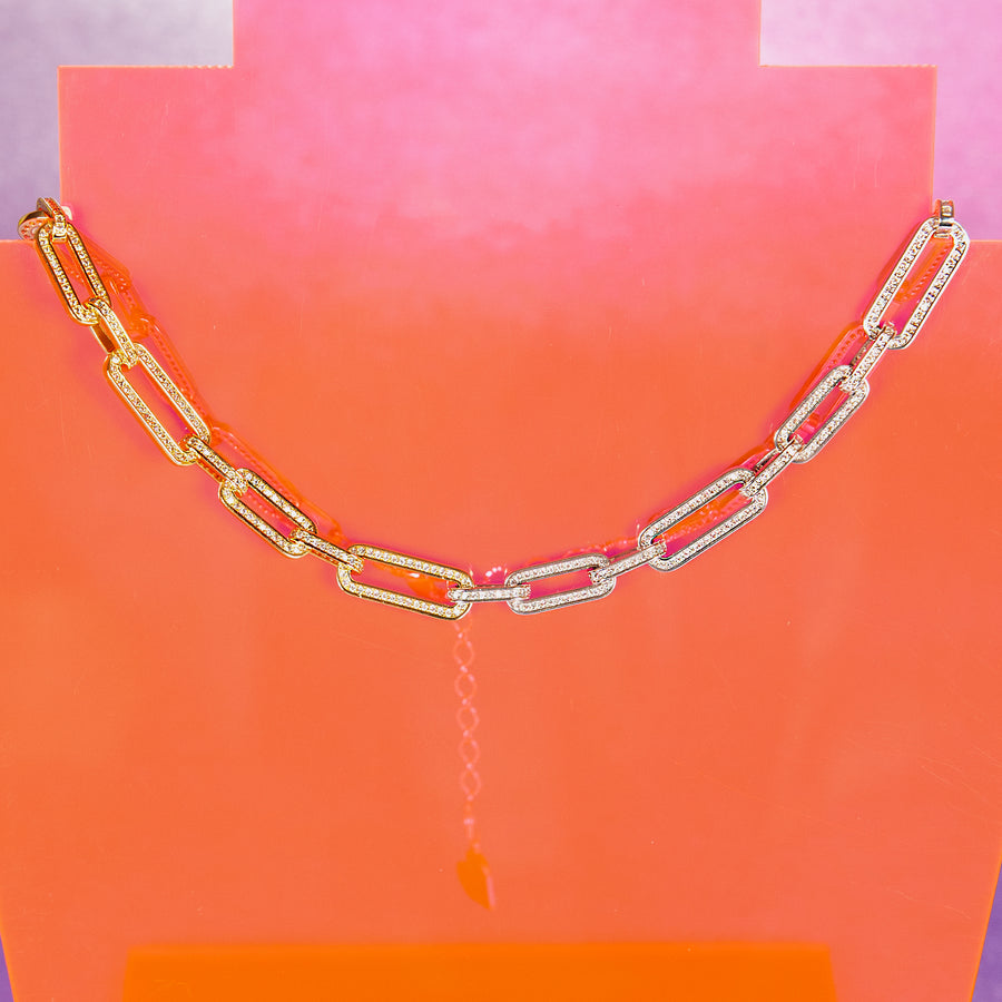 Pave Chain Choker