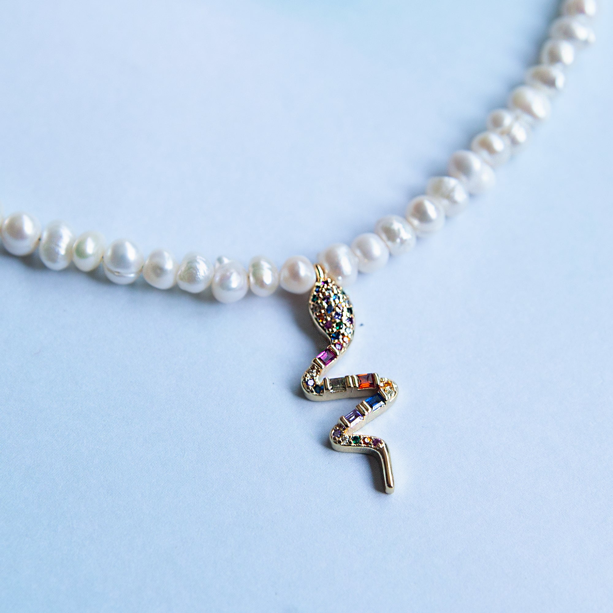 Pearl Snake Necklace