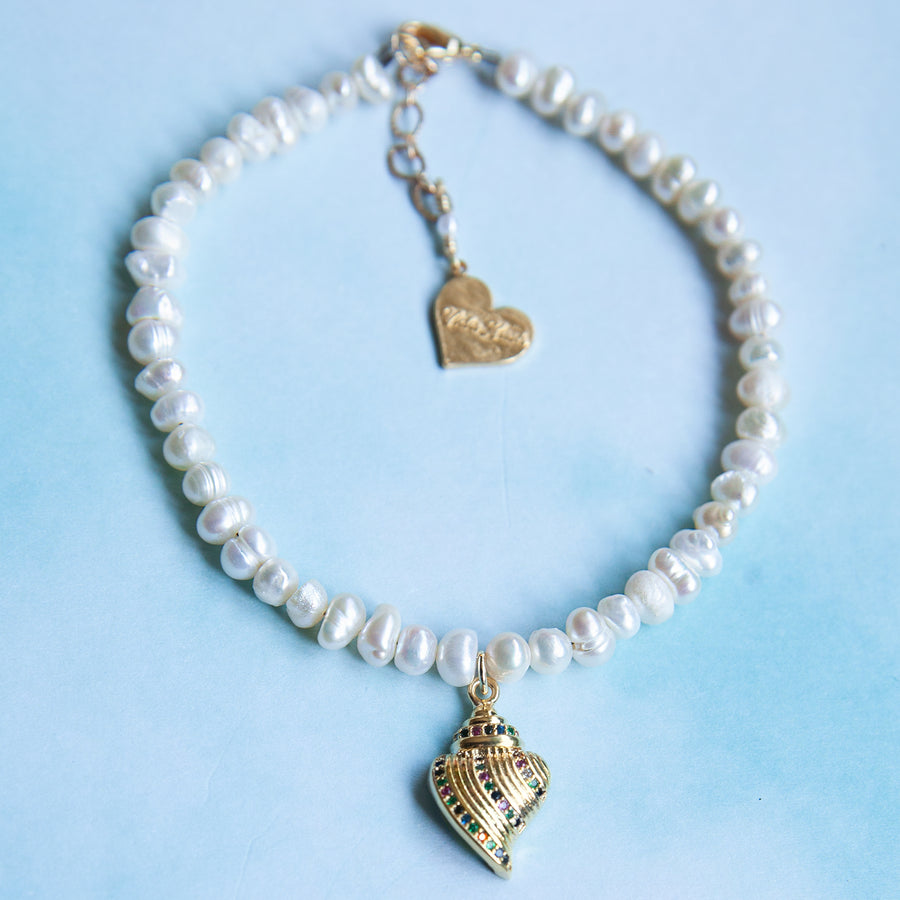 Pearl Conch Anklet