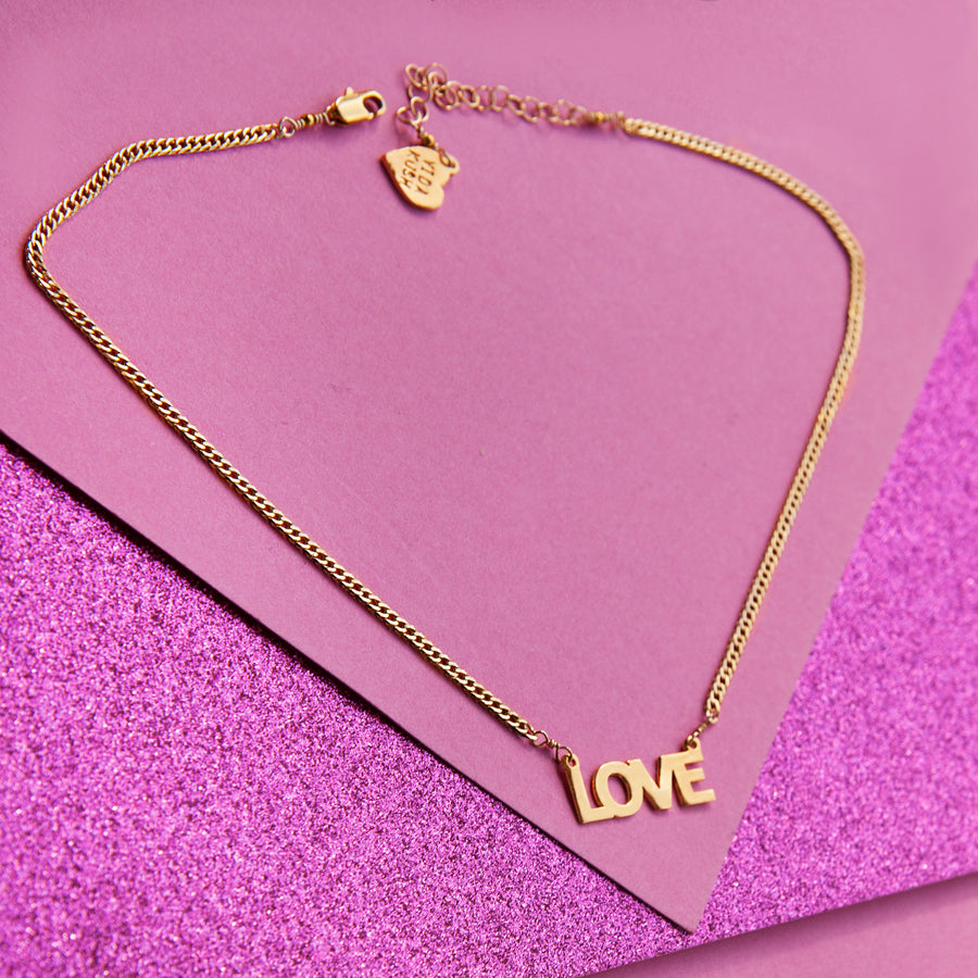 Love Nameplate Necklace
