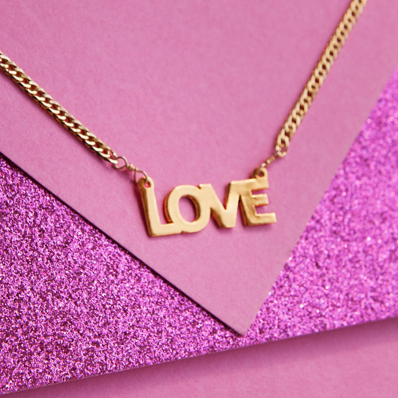 Love Nameplate Necklace