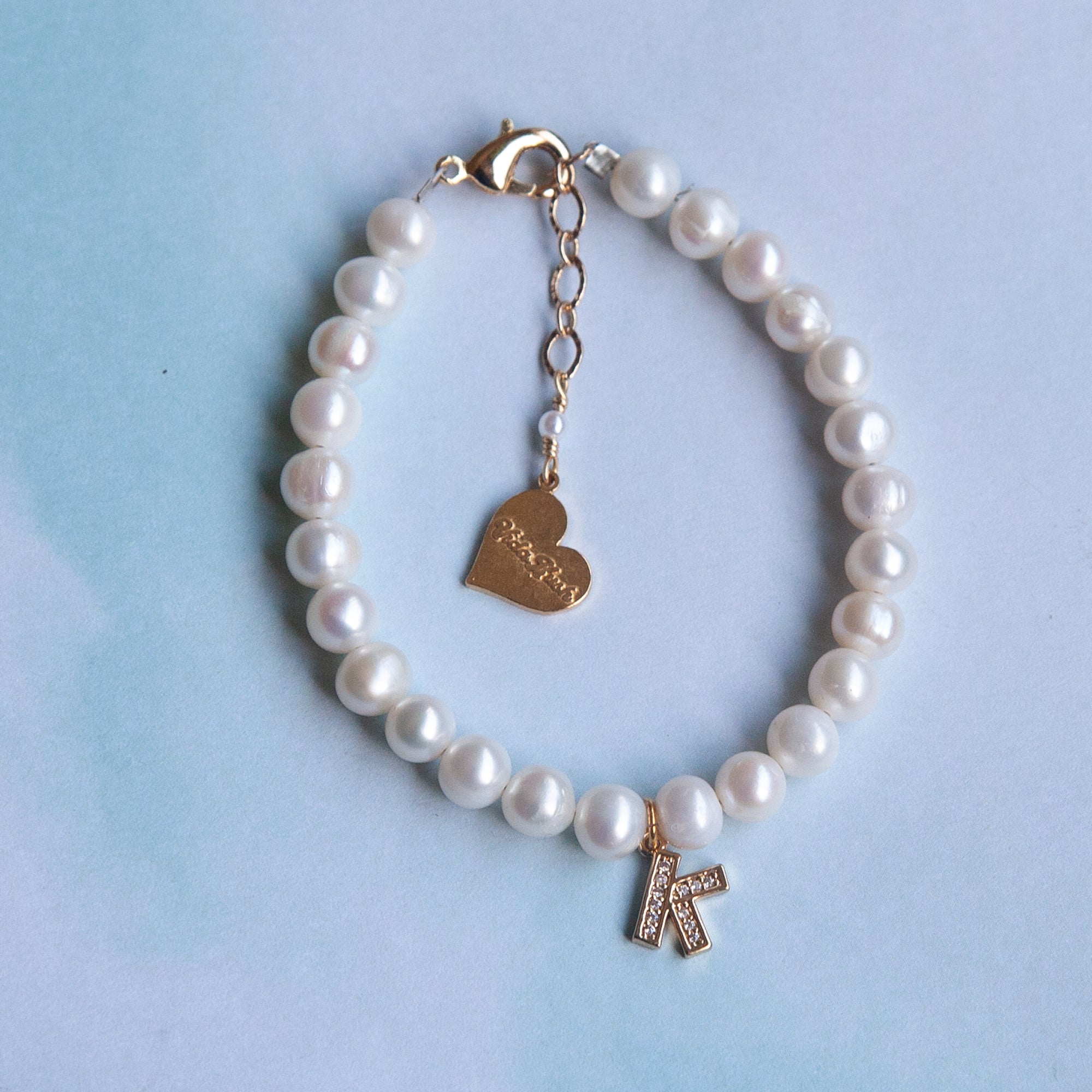 Pearl Initial Bracelet