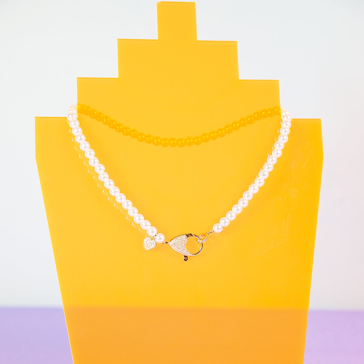 Pearl XL Clasp Necklace