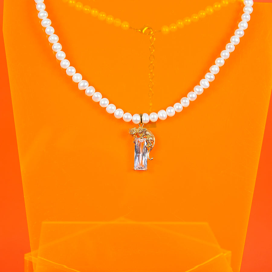 Pearl Jaguar Necklace