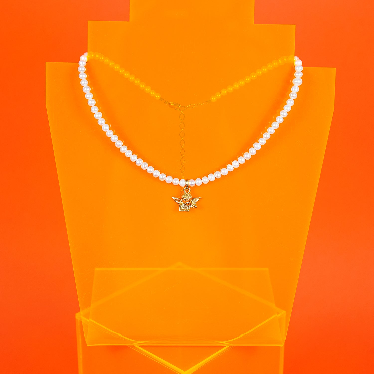 Pearl Cherub Necklace