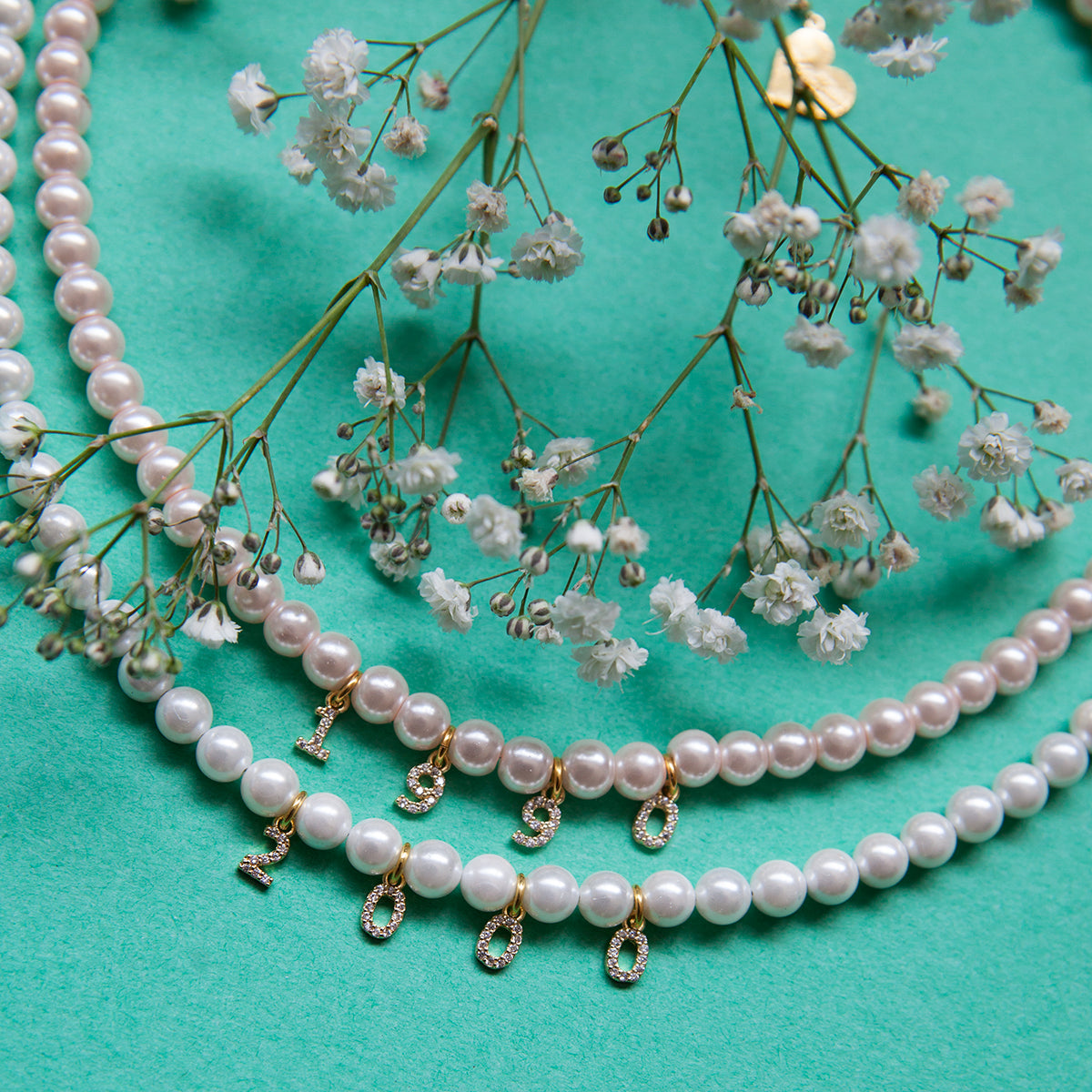 Pearl Custom Number Choker