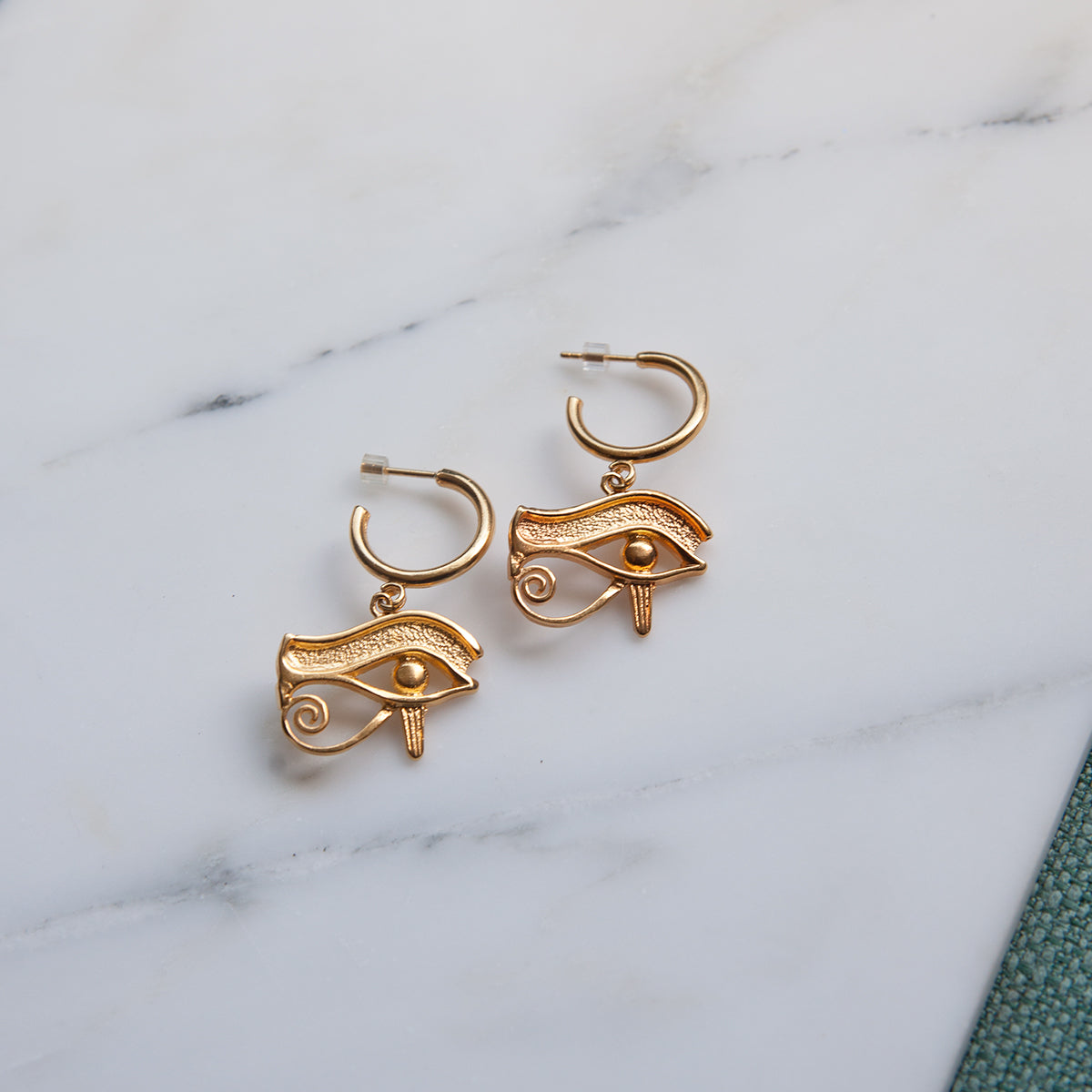Eye of Horus Hoop Earrings