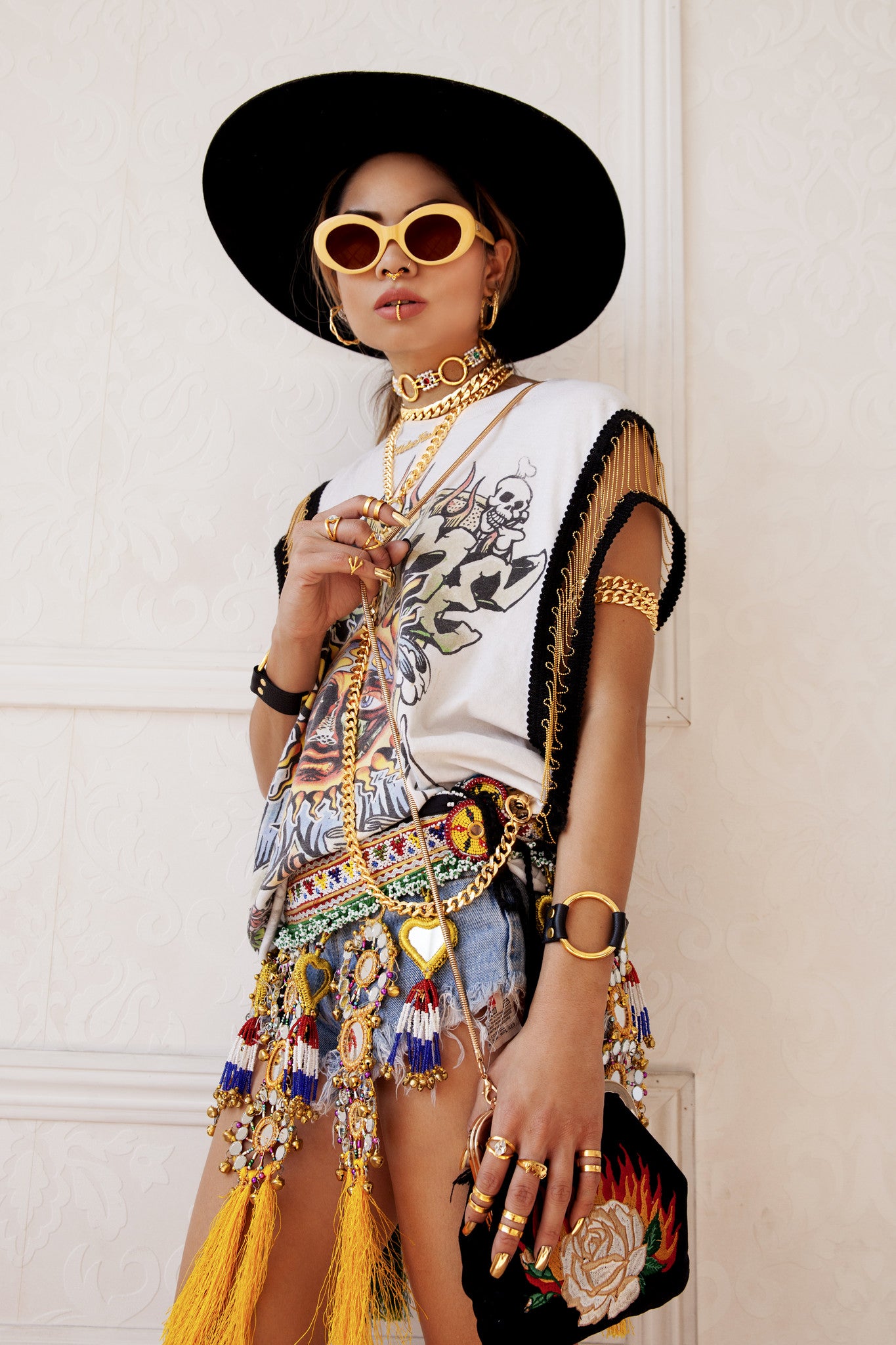 Goldie Links Choker & Pocket Chain