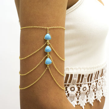 Triple Turquoise Arm Chain