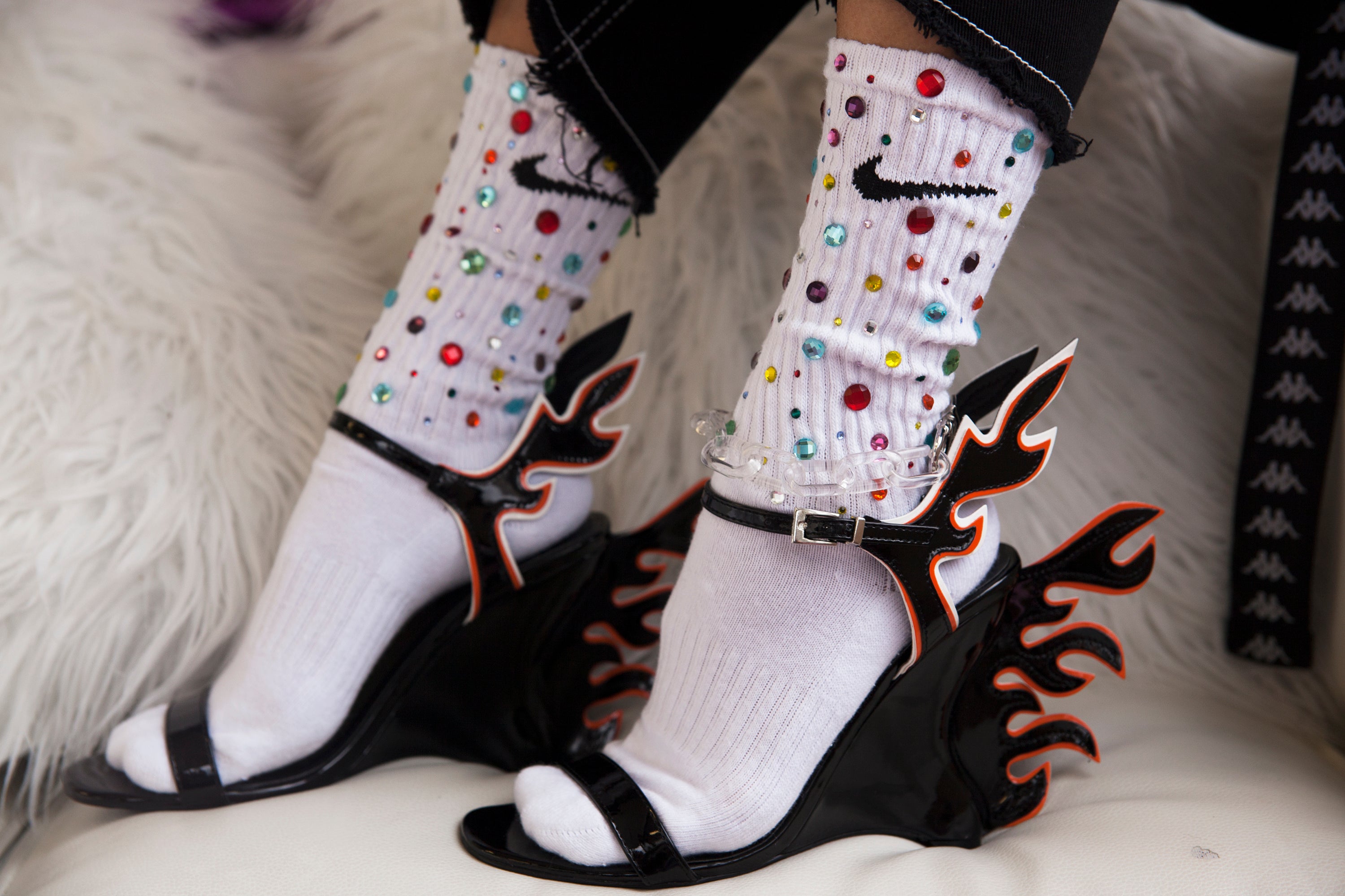 Rainbow Flight Socks