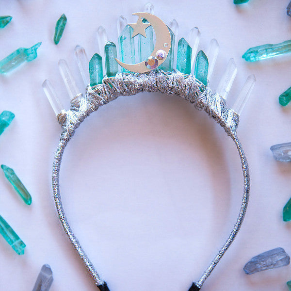 Green Moon Goddess Crown