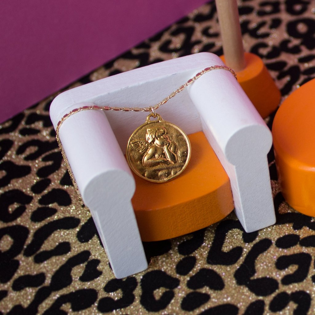 Cherub Coin Necklace