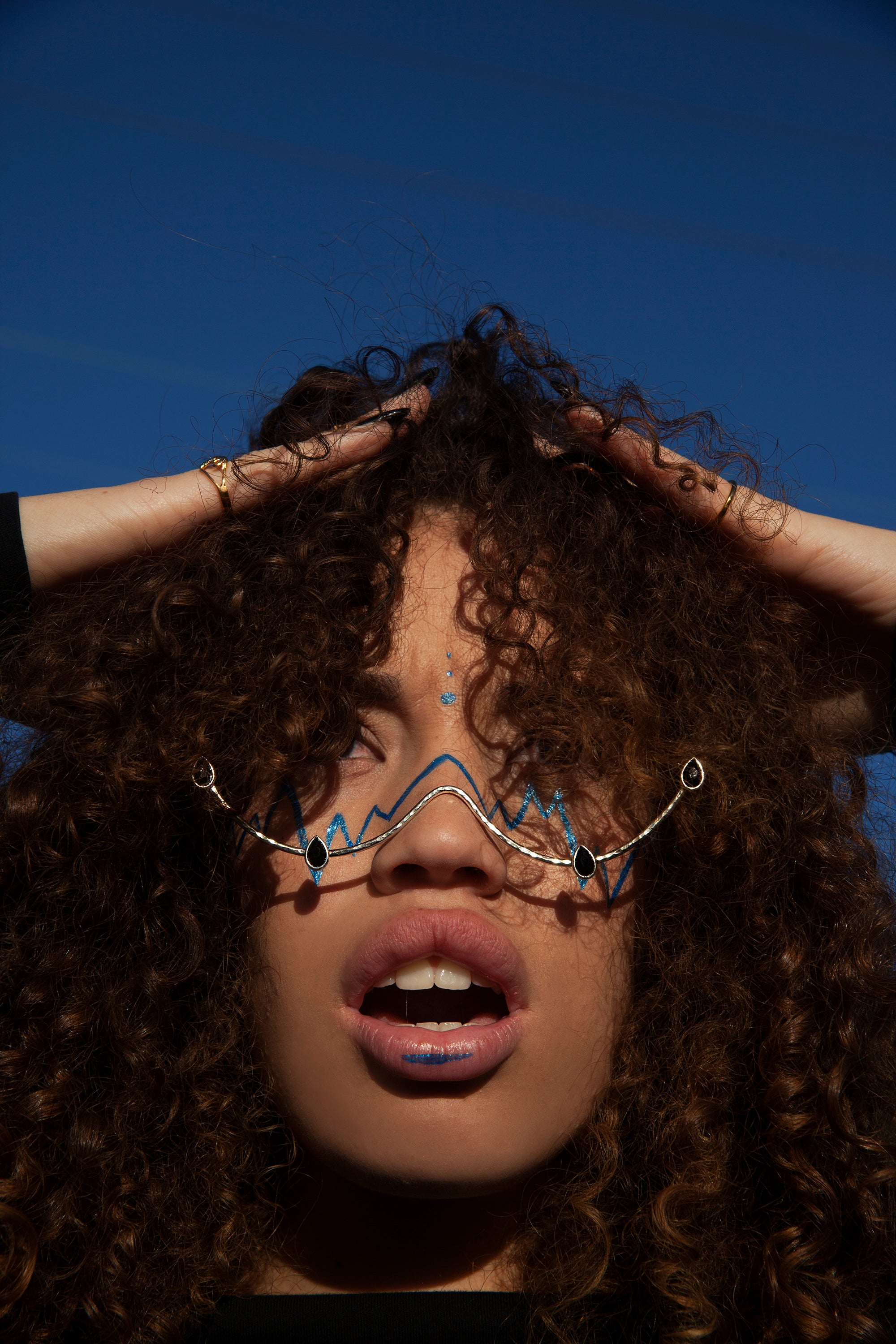 Crystal Tears Wire Glasses