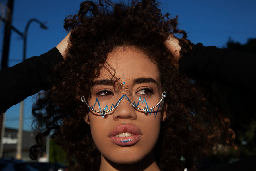 Crystal Tears Wire Glasses