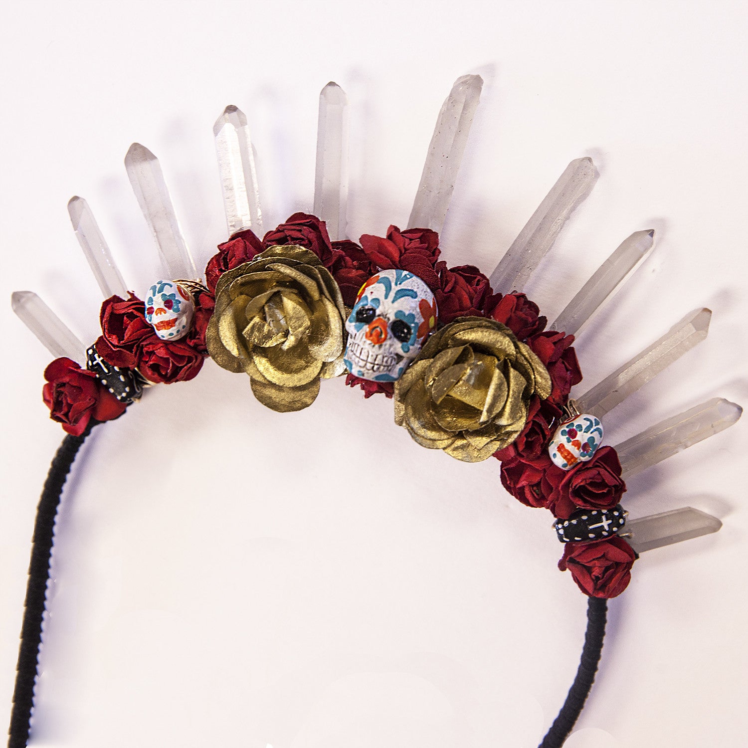 Dia De Los Muertos Crystal Crown