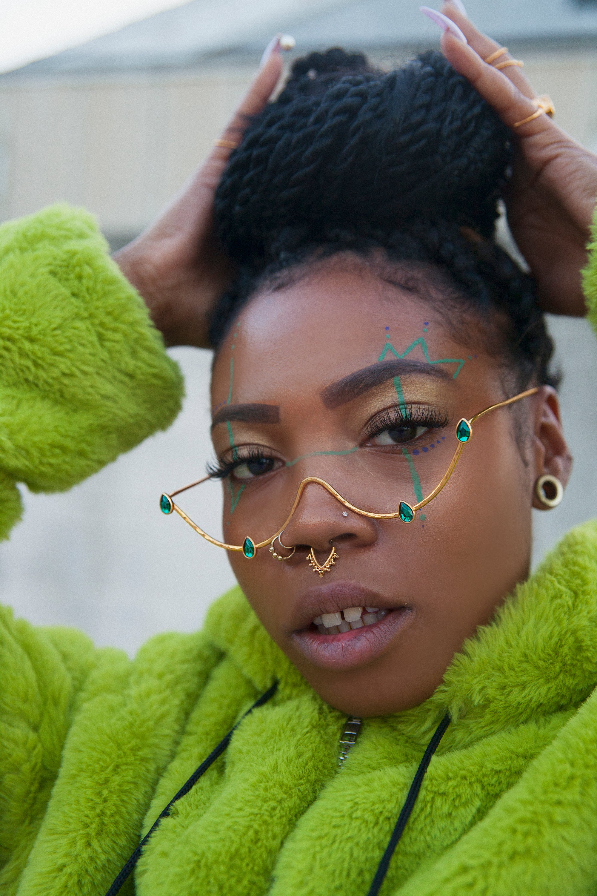 Crystal Tears Wire Glasses