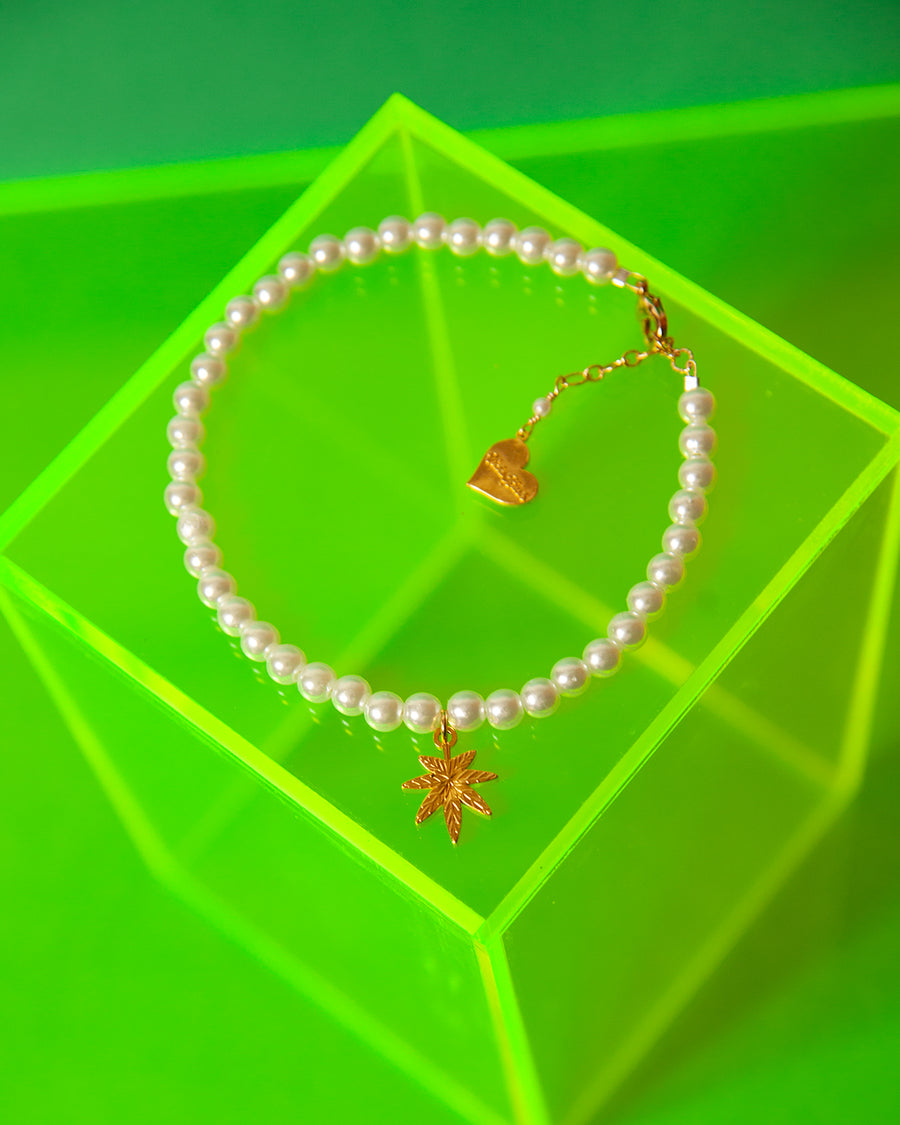 Pearl Mary Jane Anklet
