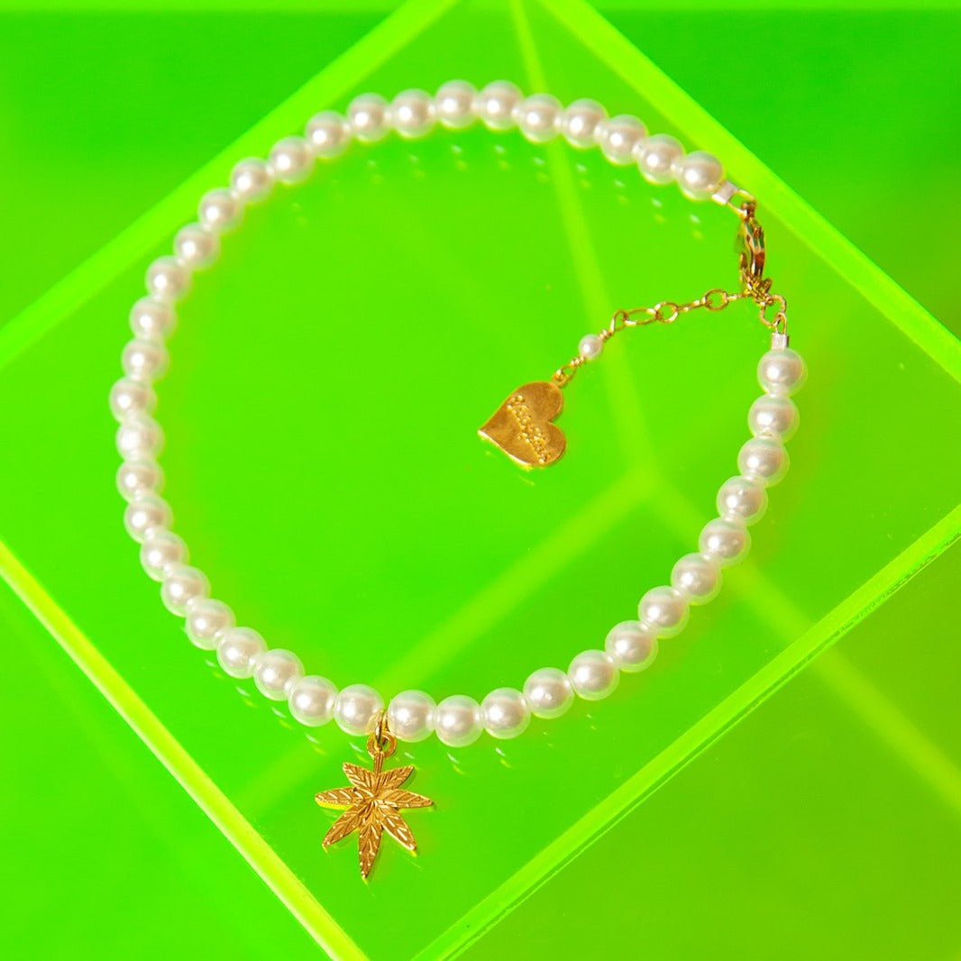 Pearl Mary Jane Anklet