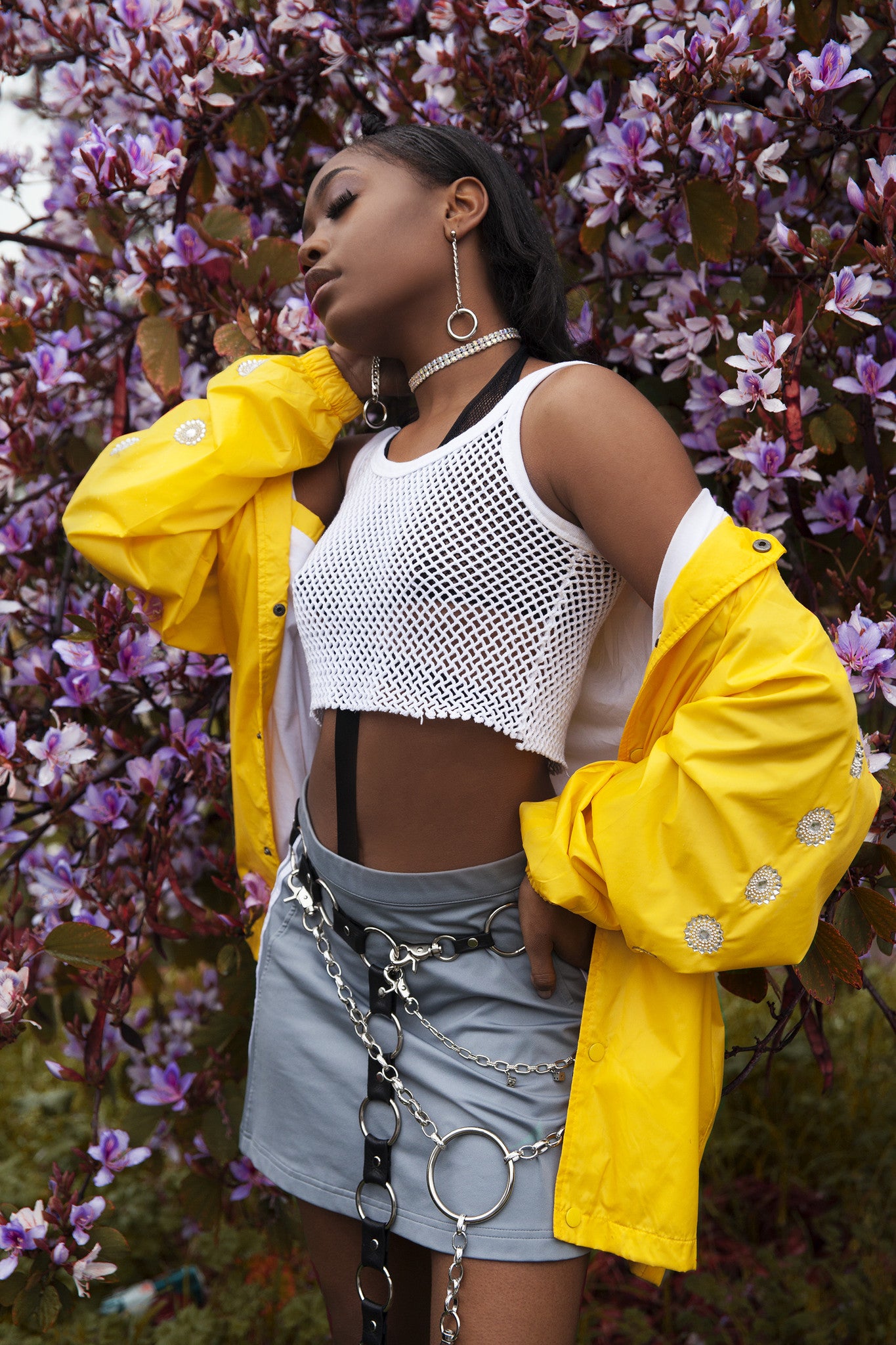 Chain Mail Leather Belt