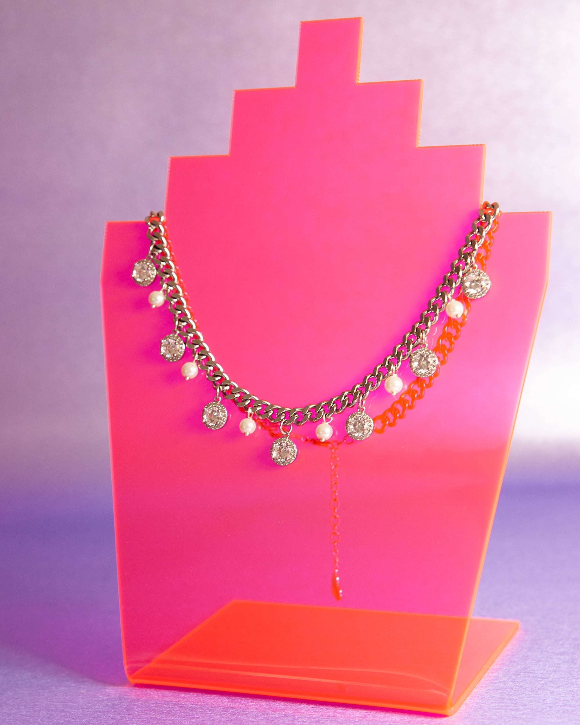 Smoke and Pearls Necklace