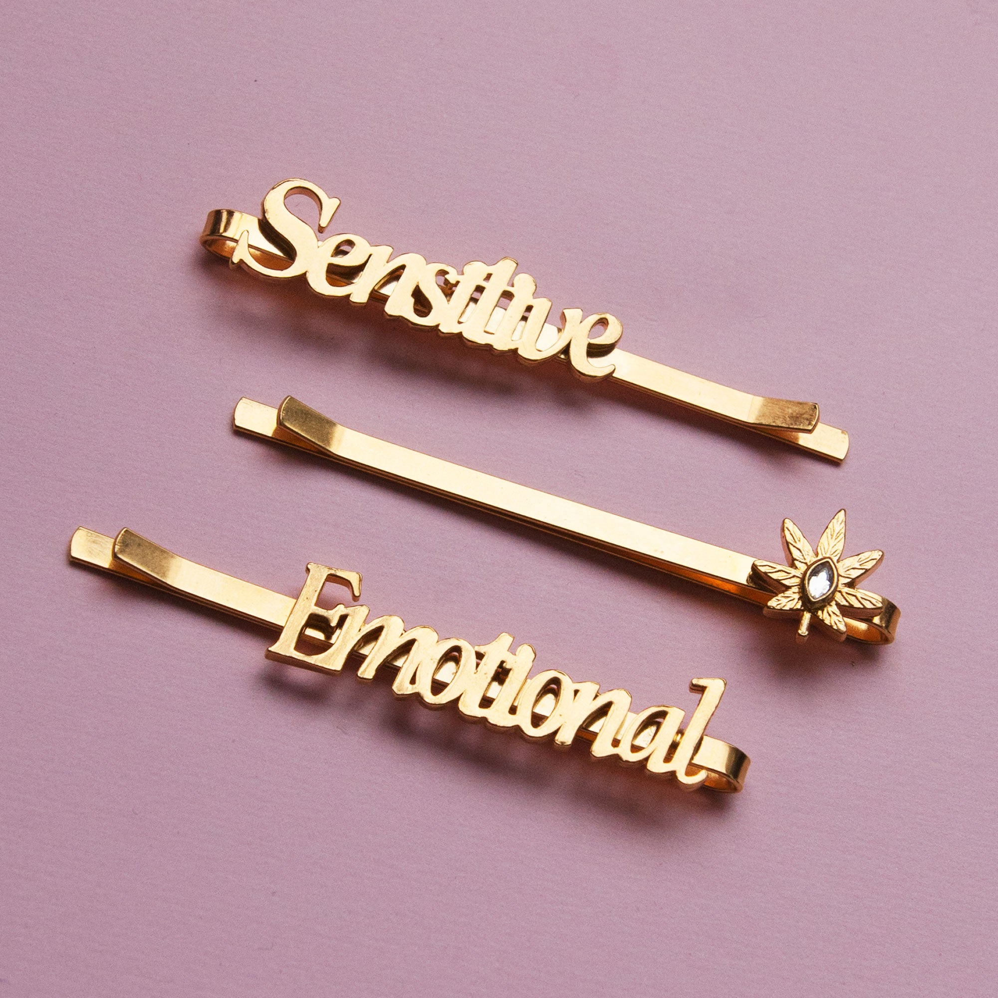 Emotional Nameplate Bobby Pins