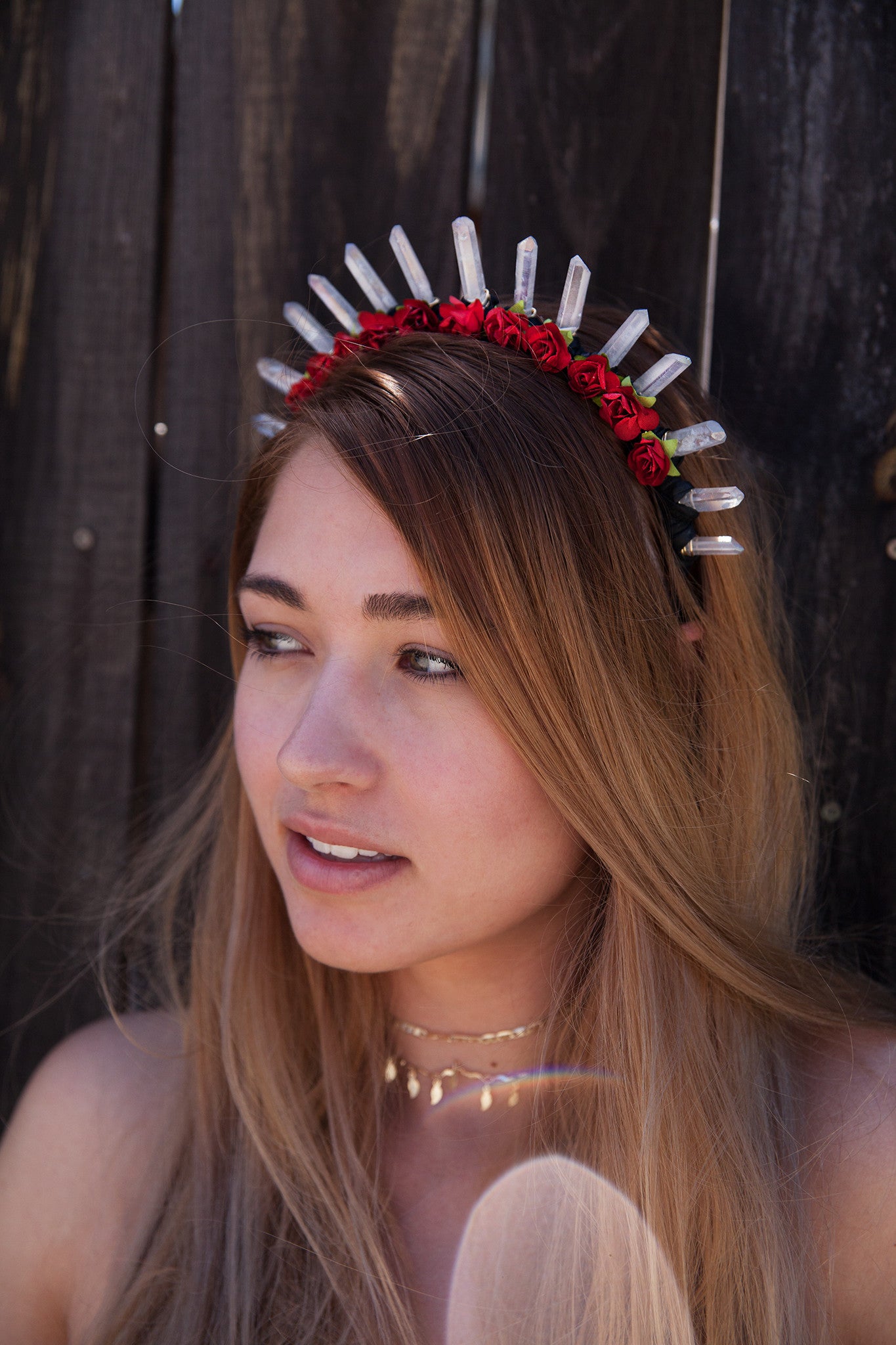 Red Rose Crystal Crown