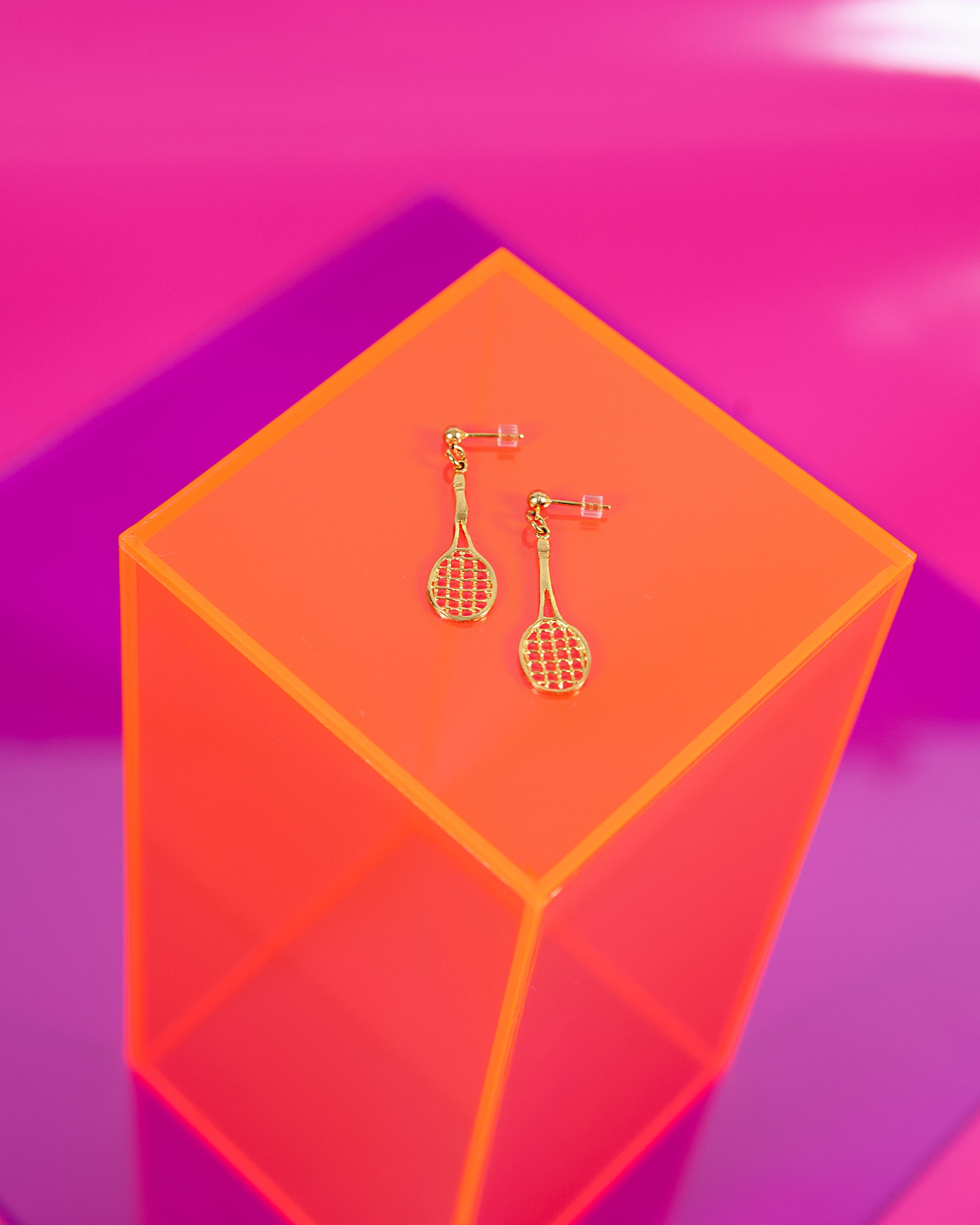 Tennis Racquet Earrings