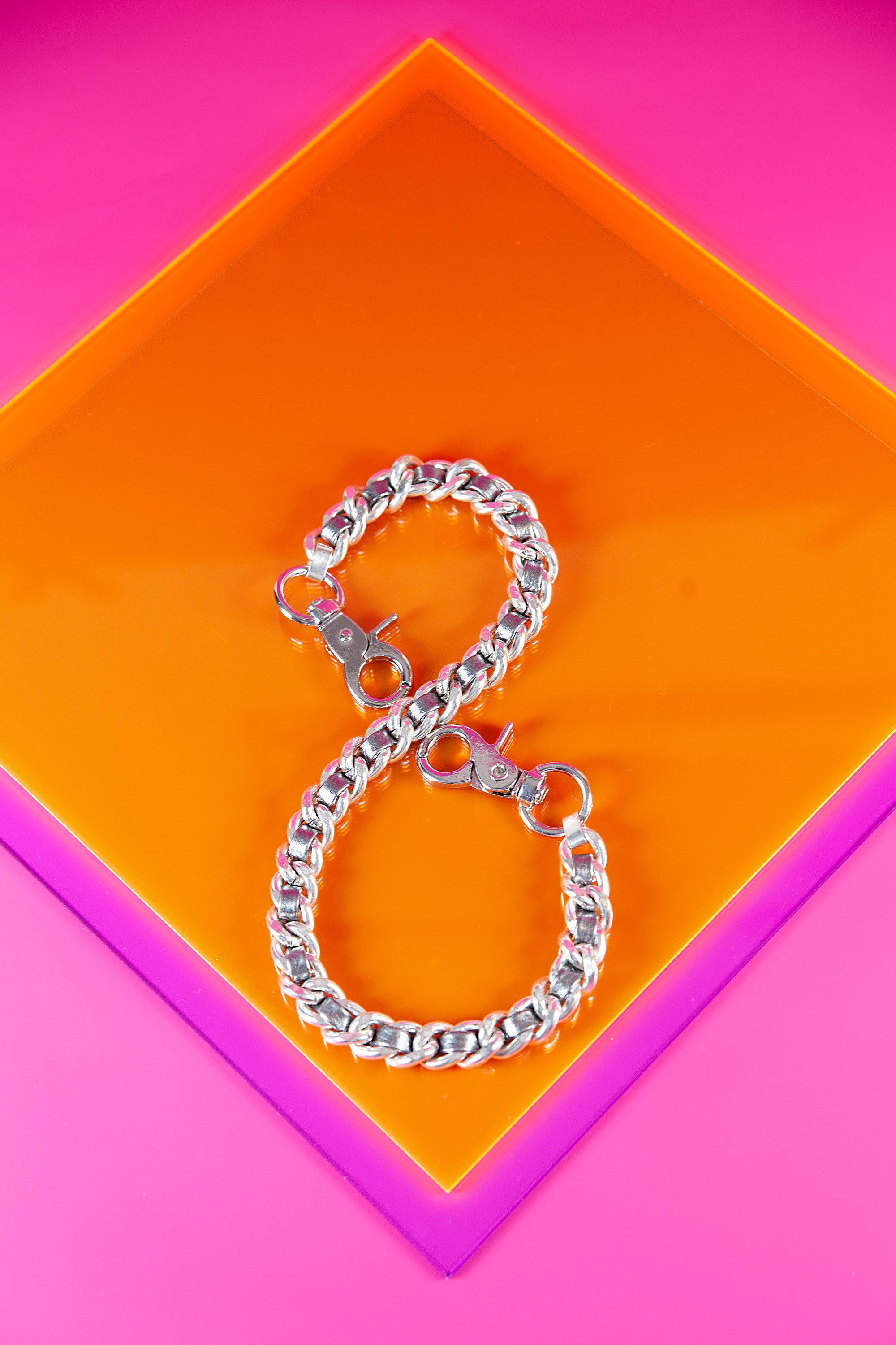 Woven Leather Pocket Chain