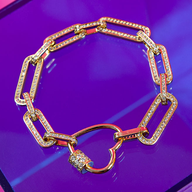 Heart Carabiner Bracelet