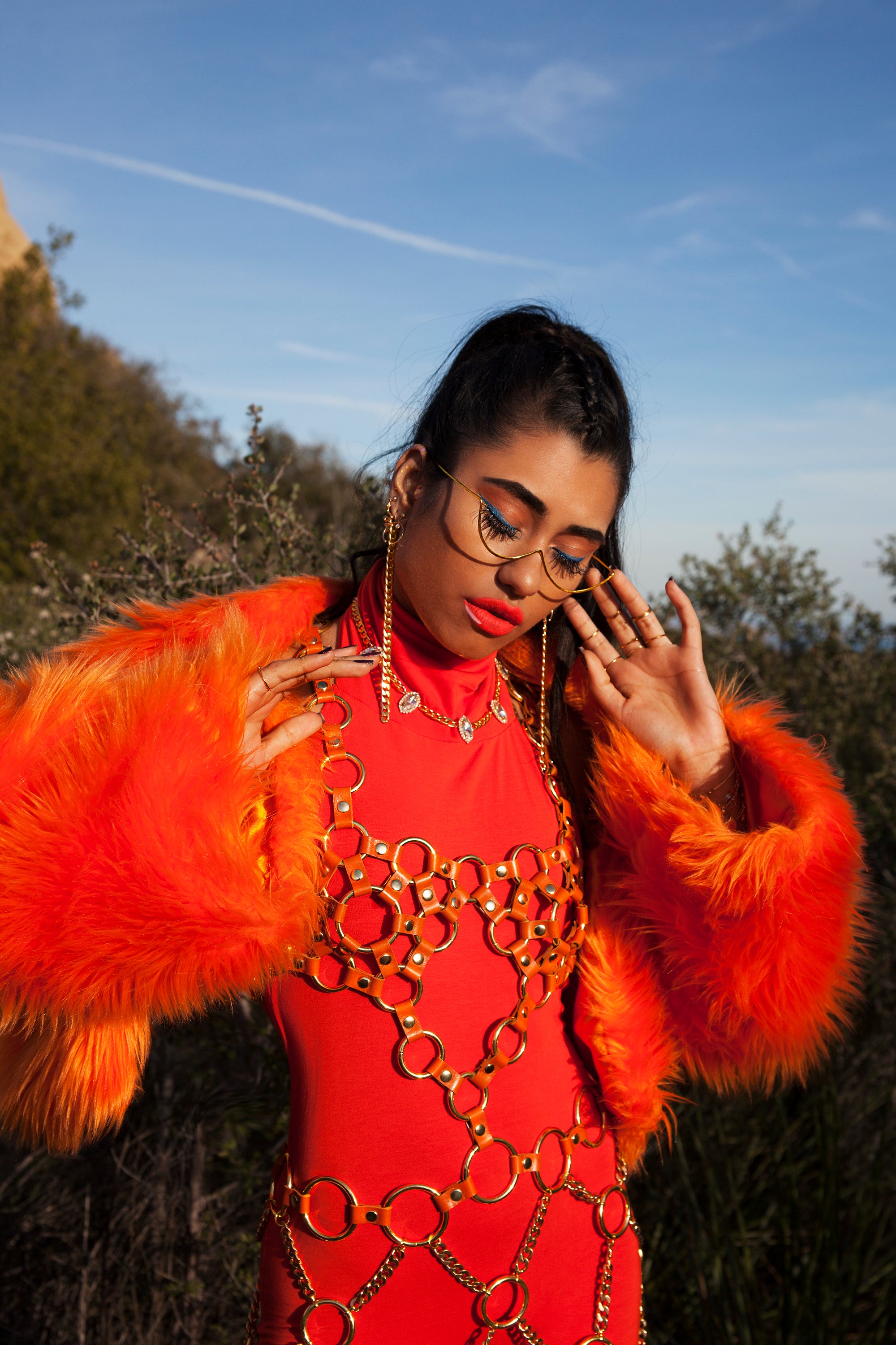 Leather Chain Bodysuit