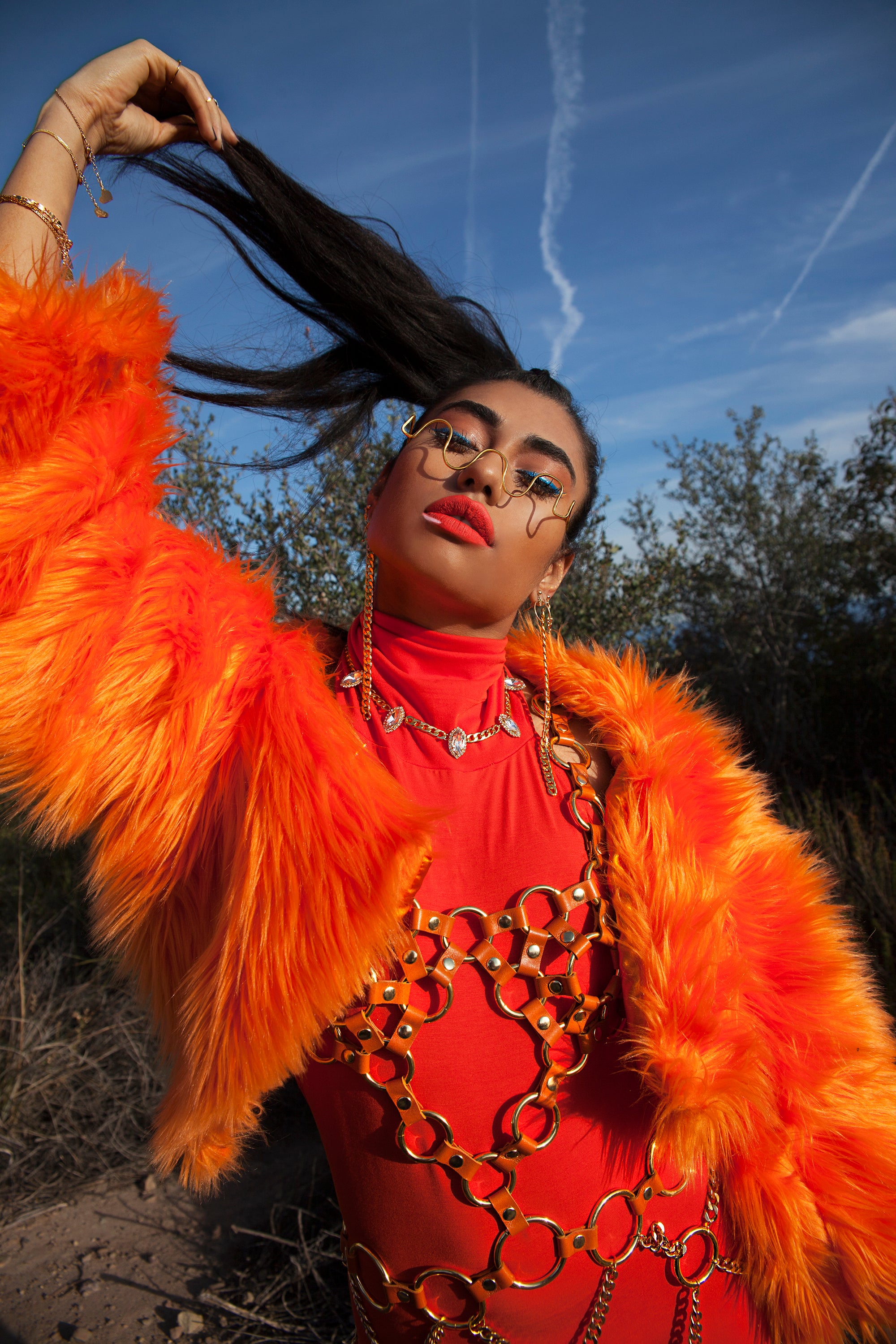 Leather Chain Bodysuit