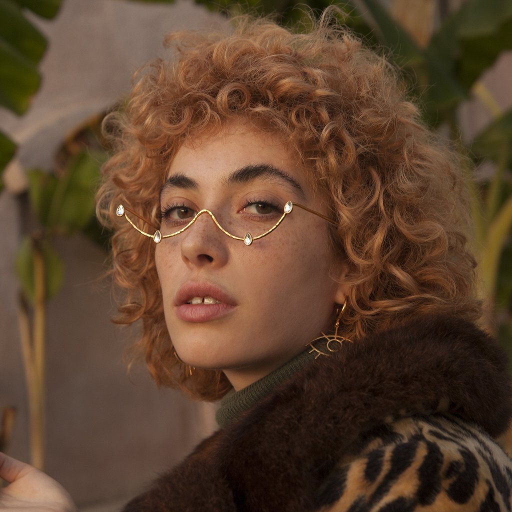 Crystal Tears Wire Glasses