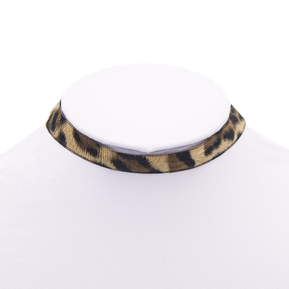 Leopard Fur Choker
