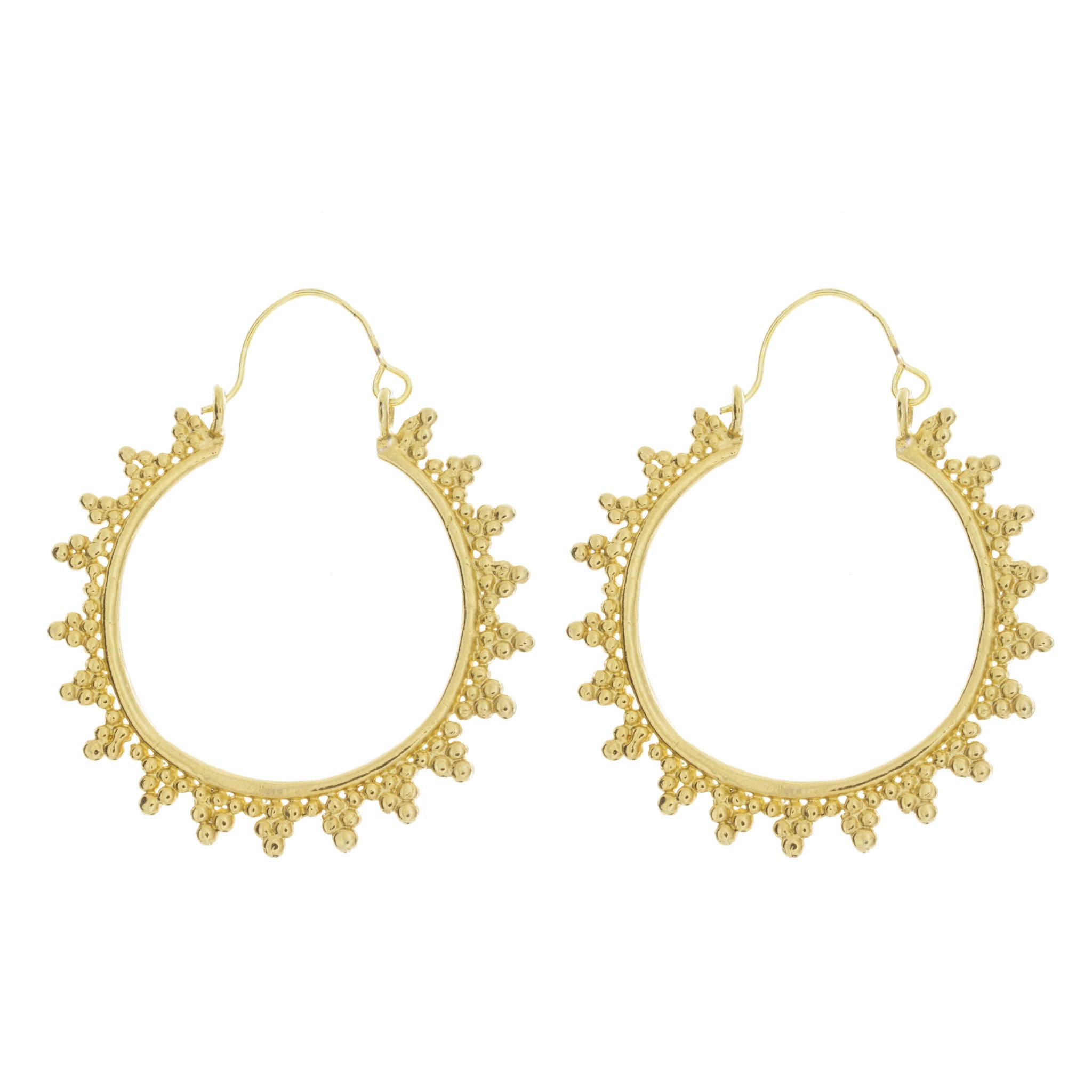 Sun Burst Hoop Earring