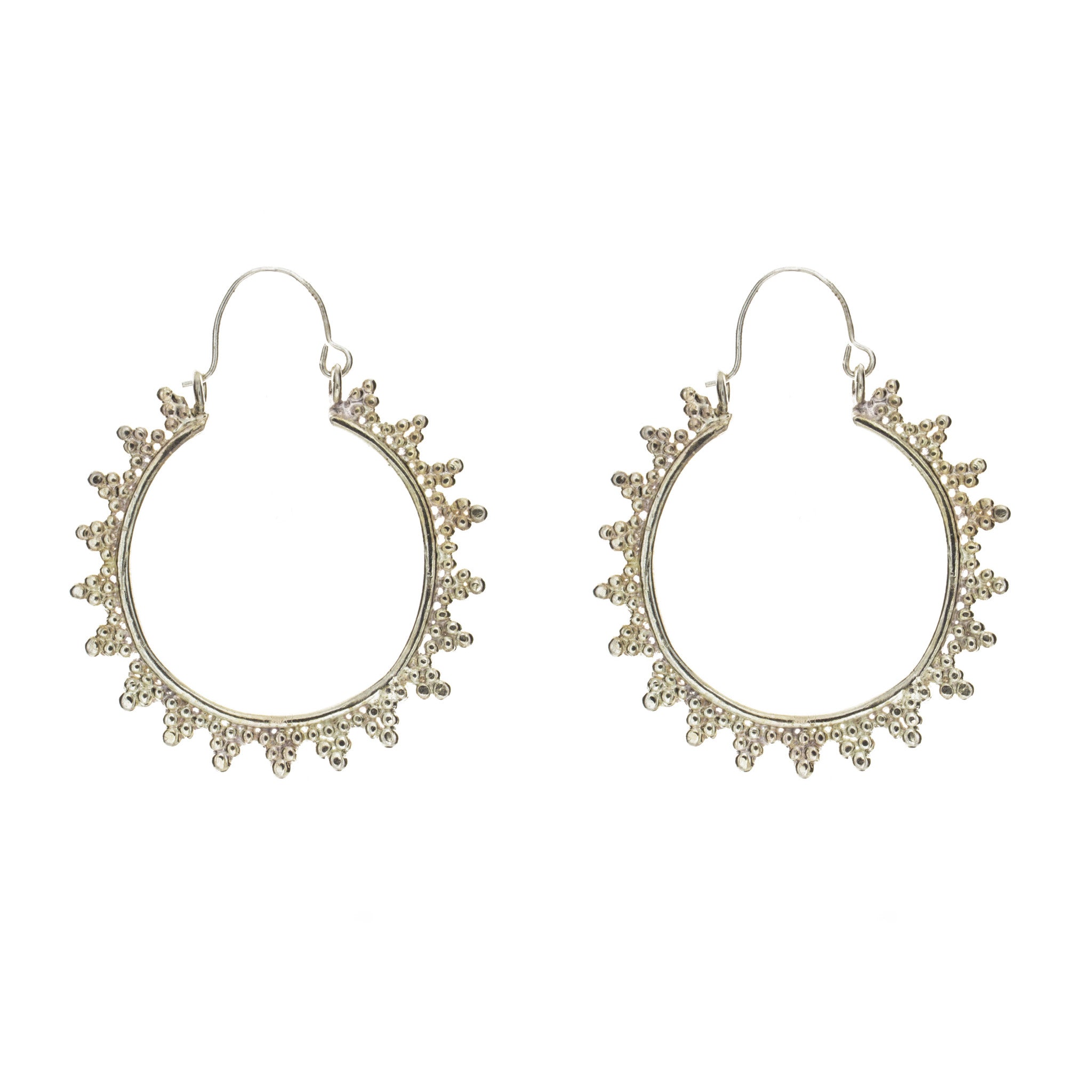 Sun Burst Hoop Earring
