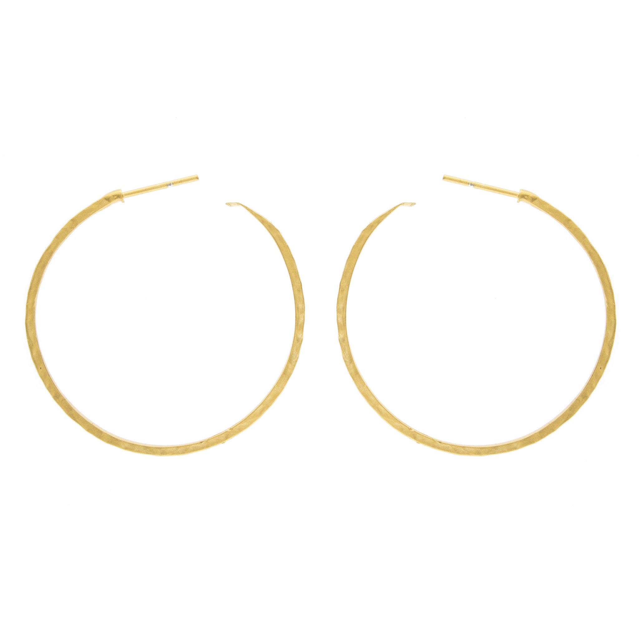 Hammered Hoop Earrings