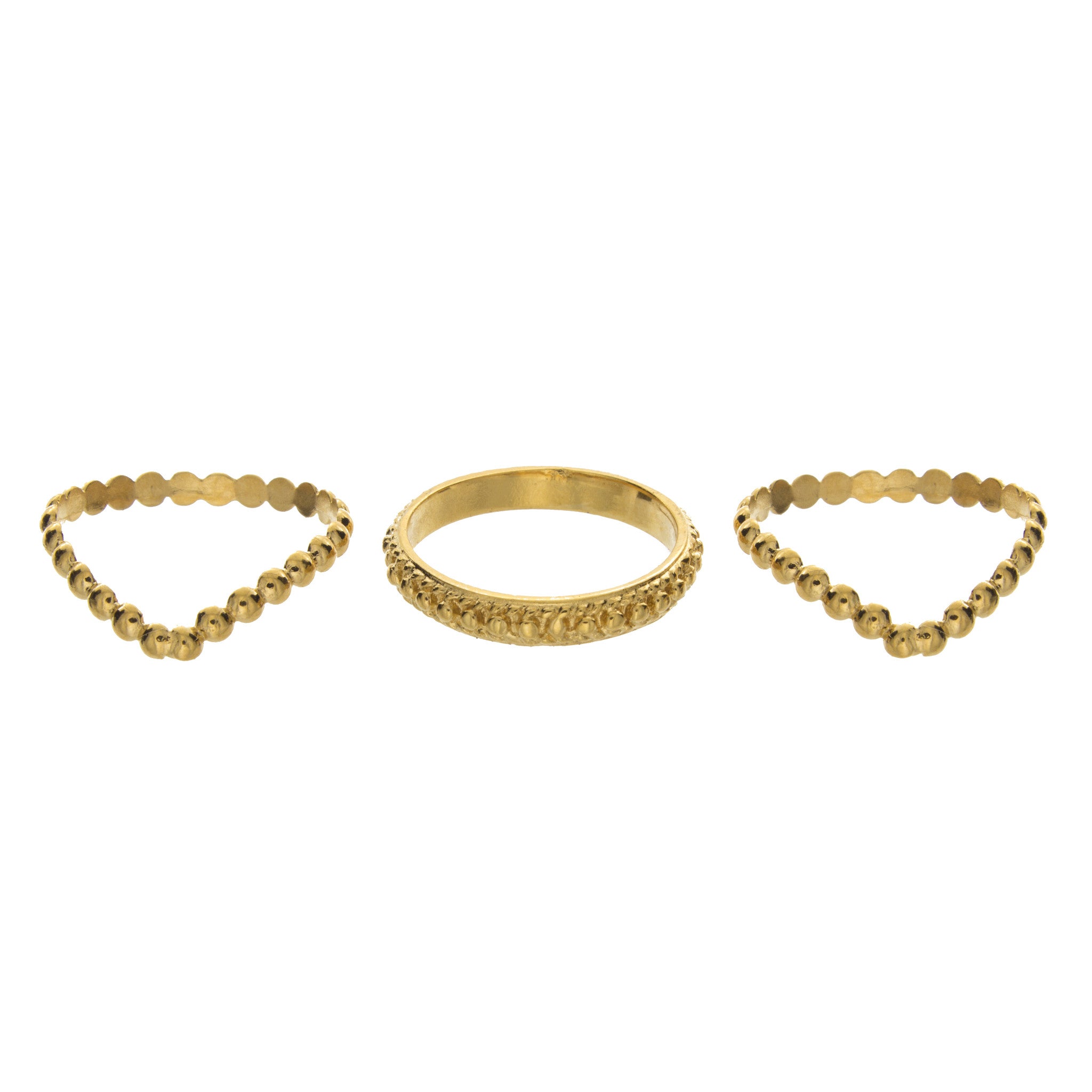 Dot Band Stackable Knuckle Ring