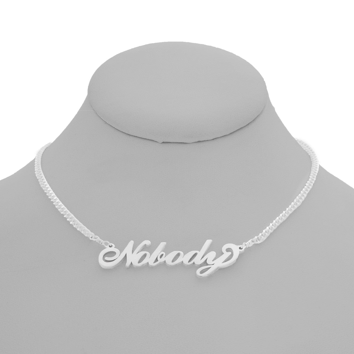 Nobody Nameplate Necklace