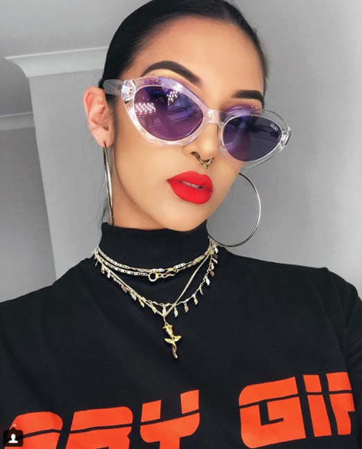 Rose Triple Chain Necklace