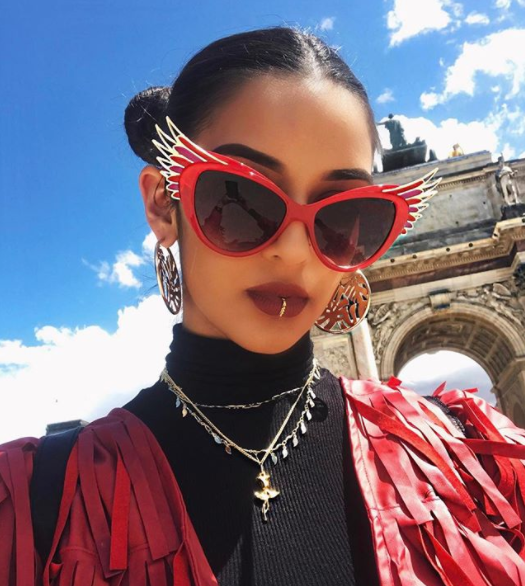 Rose Triple Chain Necklace