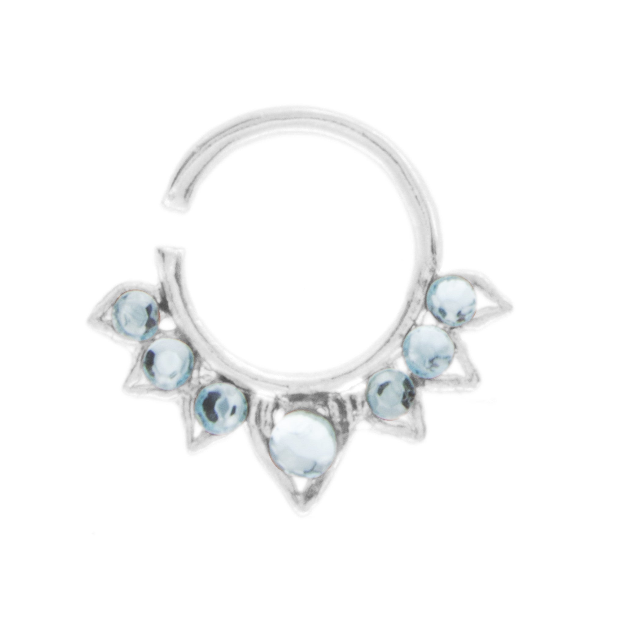 Fancy Aqua Aurora Ring