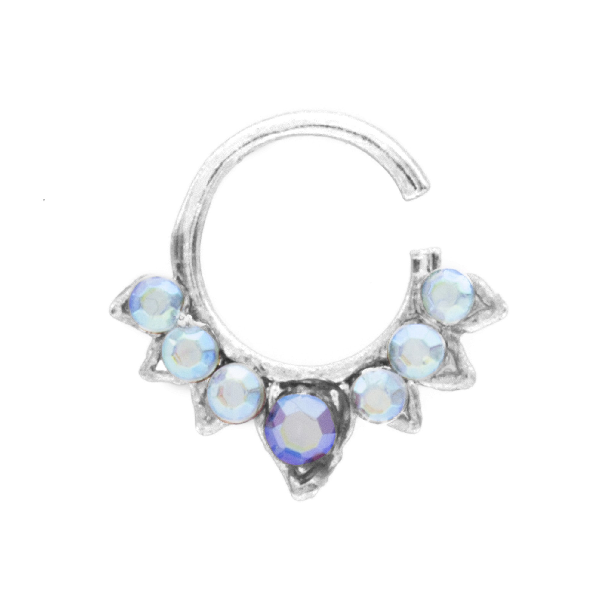 Pink and Rainbow Jewel Aurora Ring