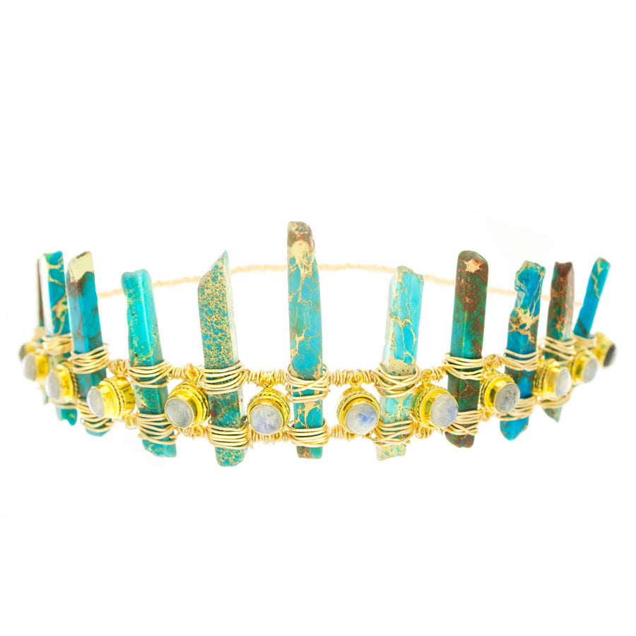 Moon Stone Turquoise Crown