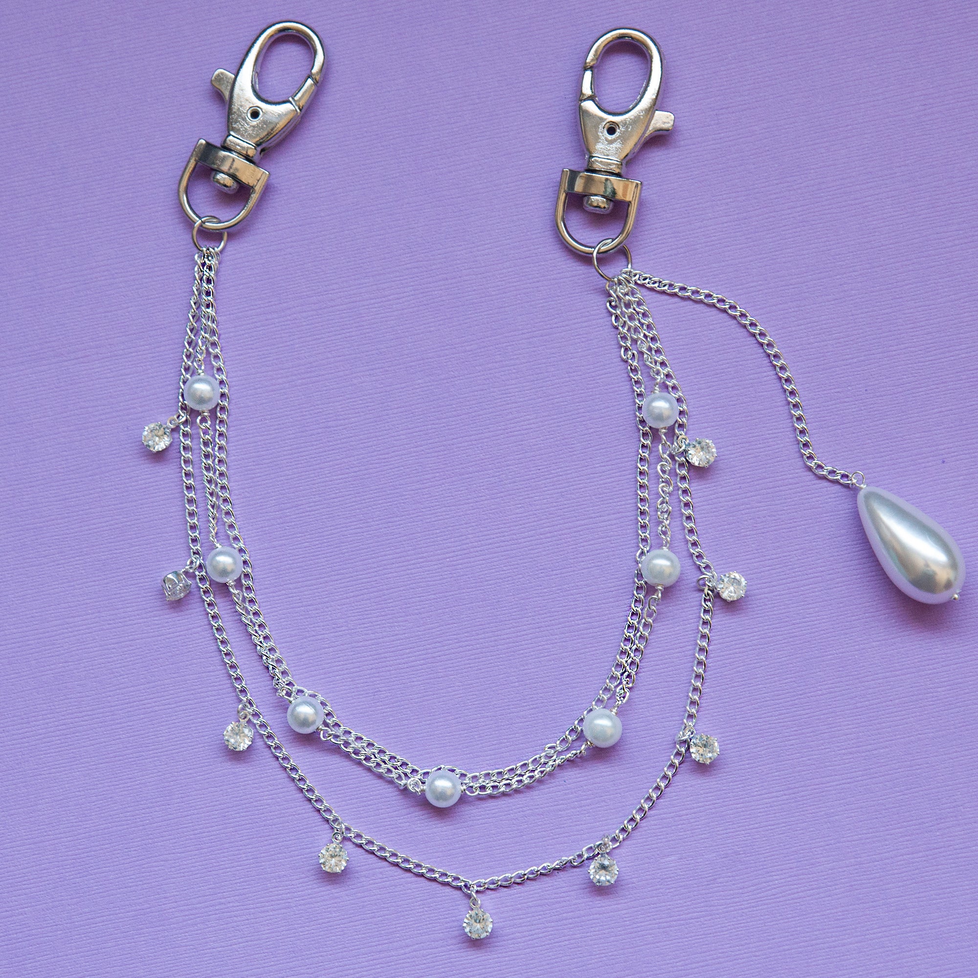 Dainty Pearl Pocket Chain