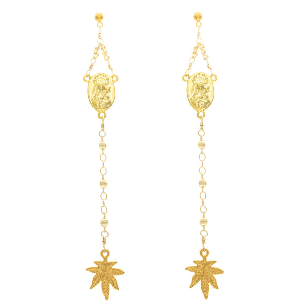 Rosary Earrings